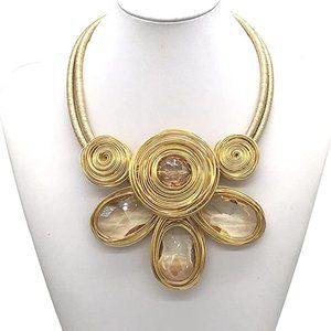 Women Tribal Fashion Costume Jewelry Earring Sets Unique Colorful Big Rhinestone